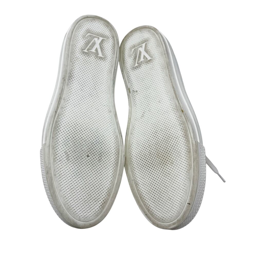 Louis Vuitton Nylon Monogram Crafty Open Back Sneakers Mule Slip Ons Size 37.5 - Picture 9 of 9